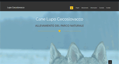 Desktop Screenshot of lupocecoslovacco.net